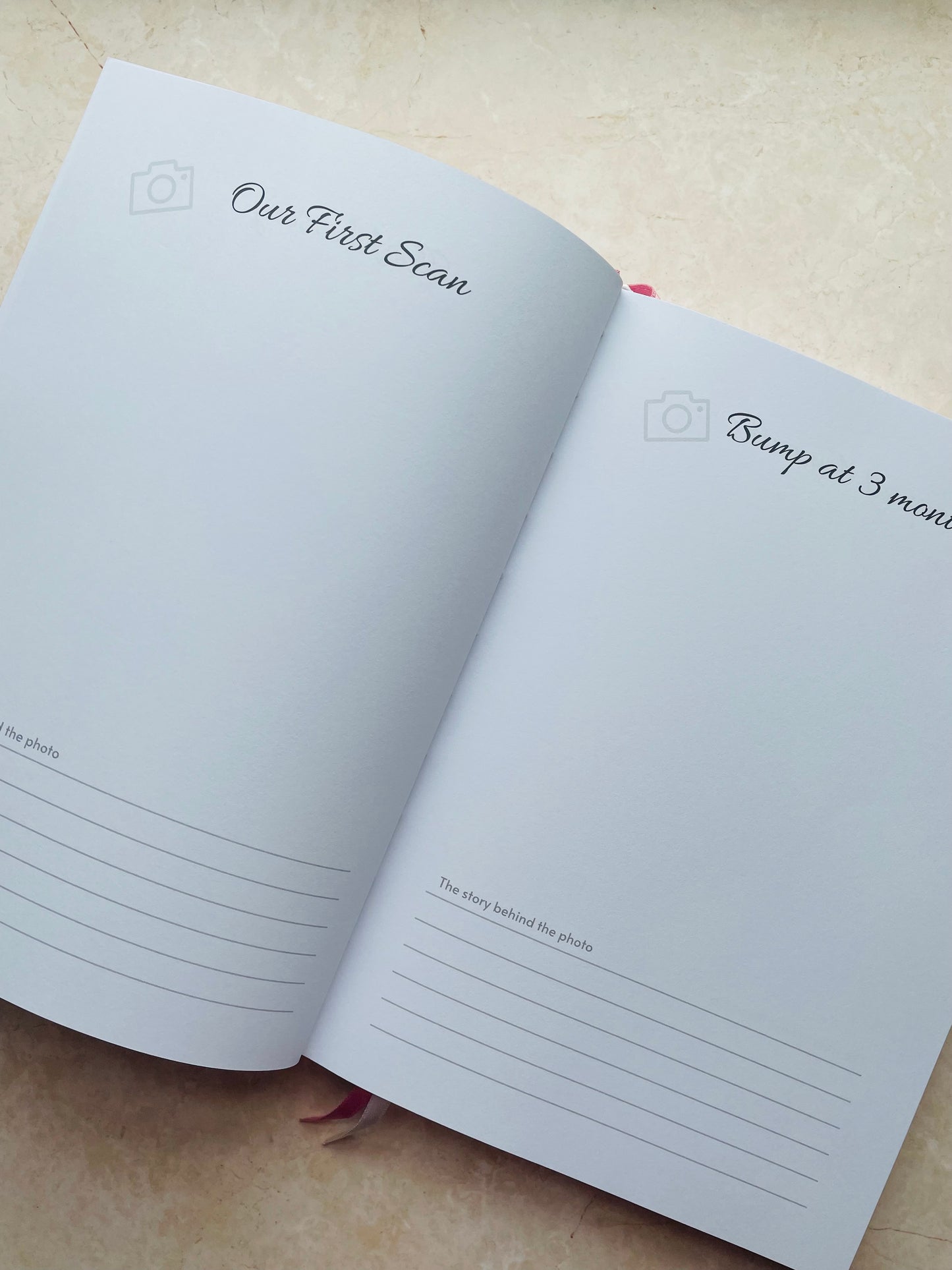 Our Baby Journal - Memory Book - Cherry Blossom Pink