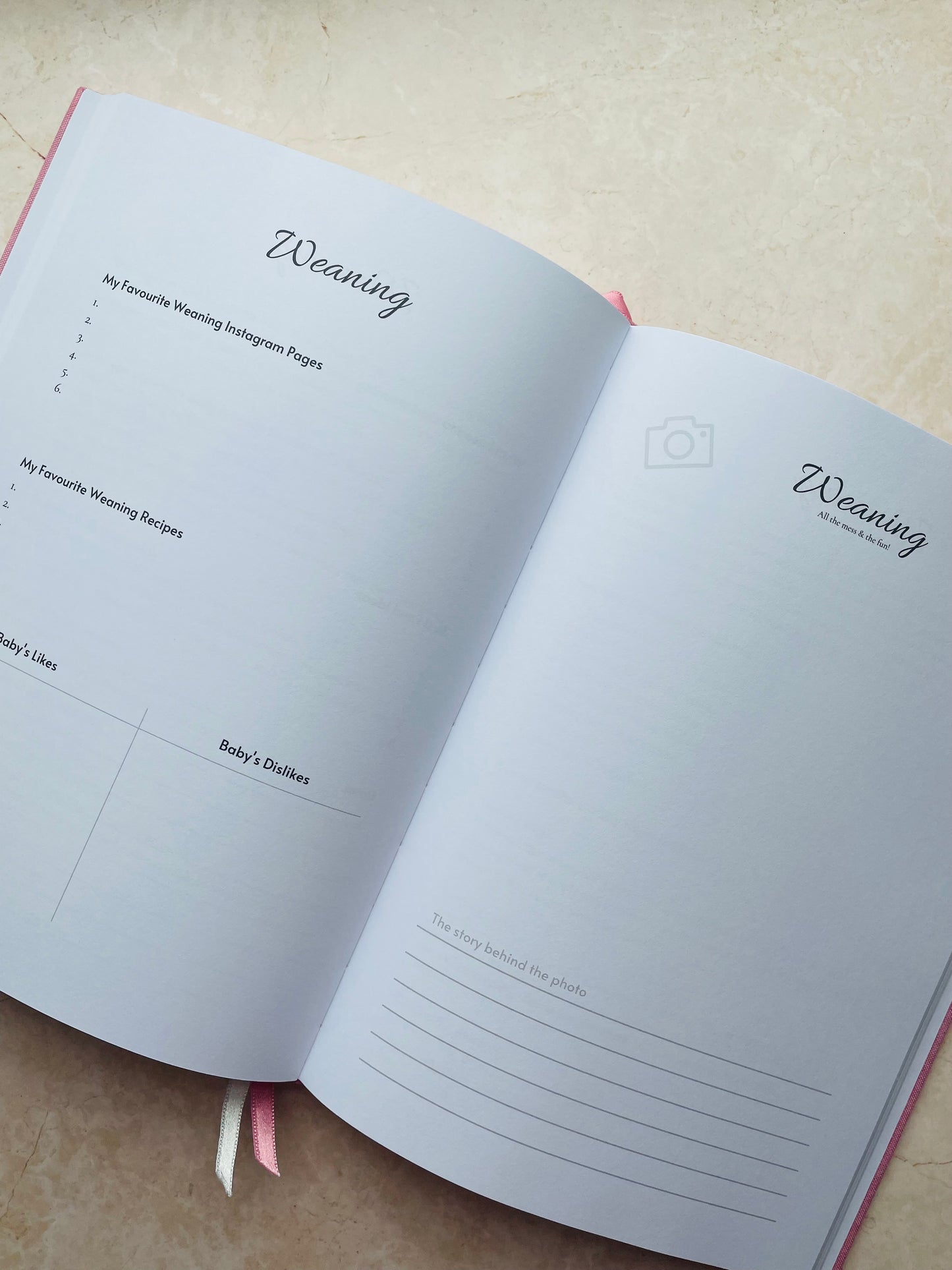 Our Baby Journal - Memory Book - Cherry Blossom Pink