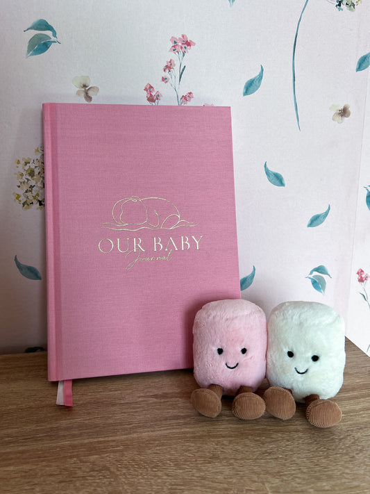 Our Baby Journal - Memory Book - Cherry Blossom Pink